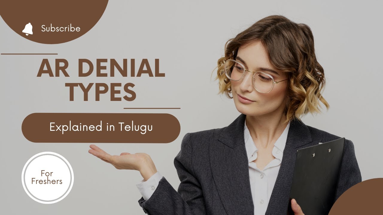 Types of Denials in AR Explained in Telugu | Medical Billing & RCM Denials