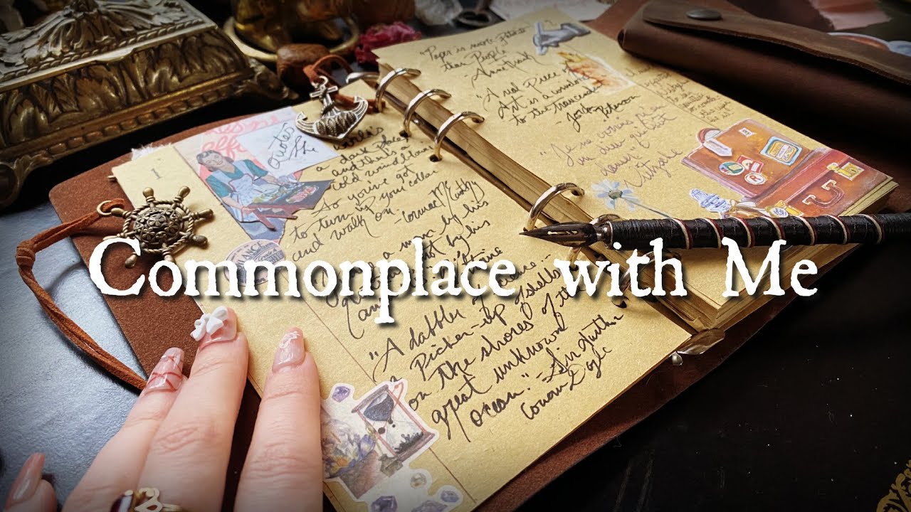 How to COMMONPLACE BOOK Quotes that Scratch Your Brain 📚Study with Me | Aesthetic Journaling