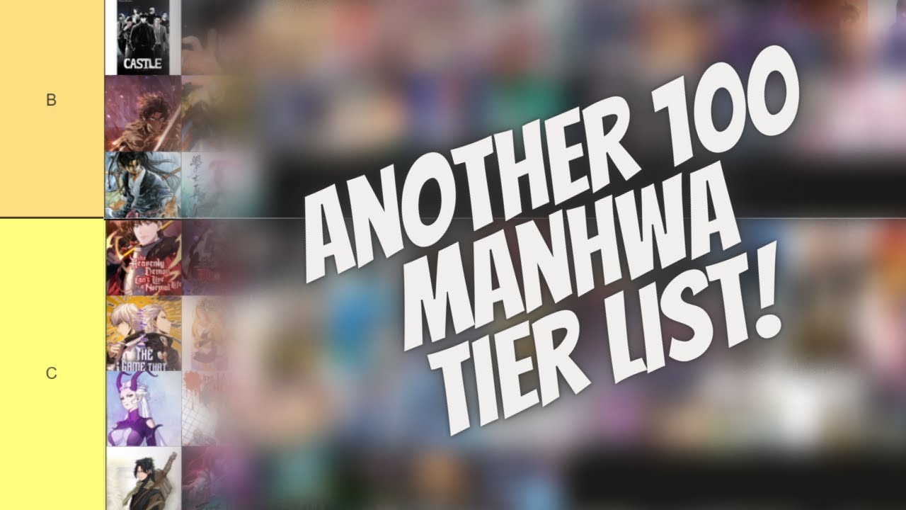 🔥Another 100 Manhwa/Manhua Tier list🔥