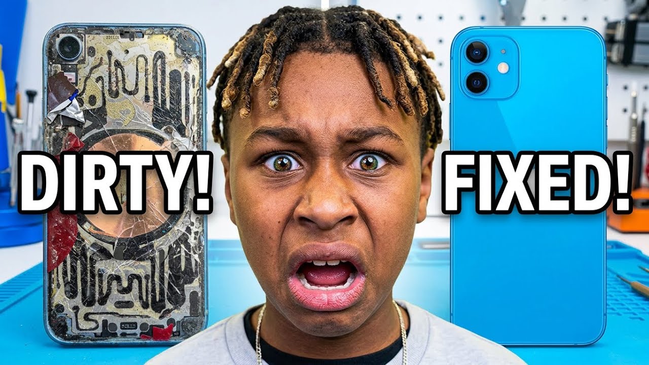 Deep cleaning , Fixing and Color Changing Dirtiest iPHONE!