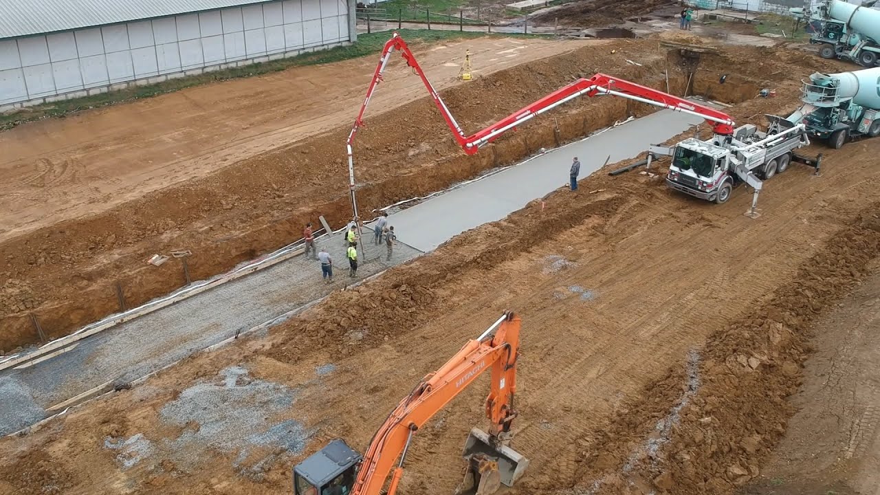 Pouring Manure Pit Floor