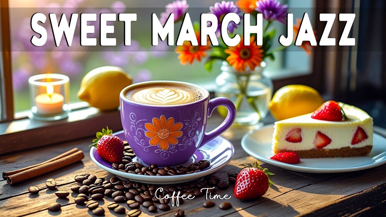Sweet March Jazz ☕ Happy Spring Coffee Jazz & Relaxing Bossa Nova Piano for Study, Work & Great Mood