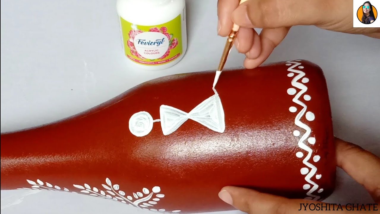 Bottle Craft| Bottle Art| DIY Bottle Painting| Warli Painting Bottle Art Idea for beginners|