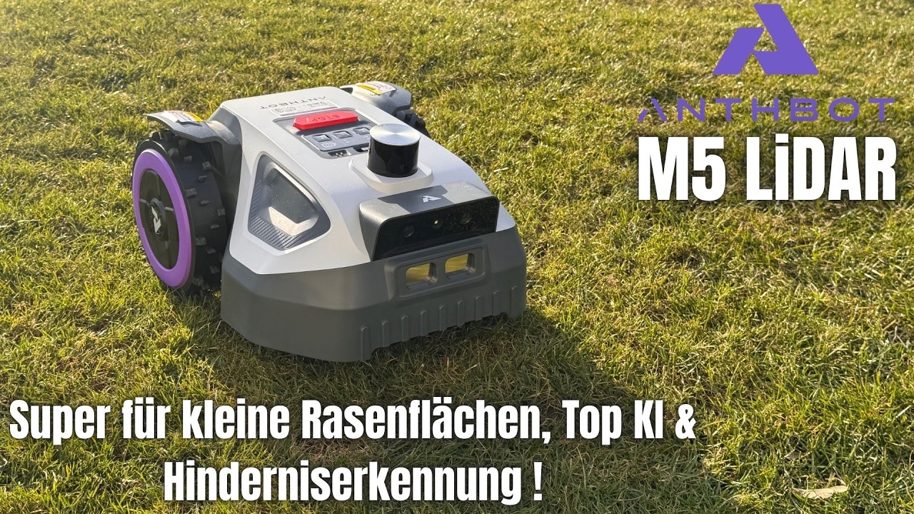Super Mähroboter für kleine Rasenflächen! || ANTHBOT M5 LiDAR || Test