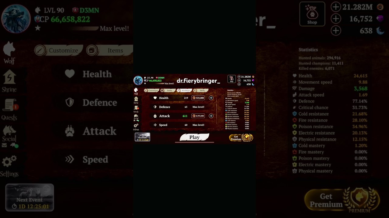 The Wolf- Upgrading Attack|| Spending 80M in Attack