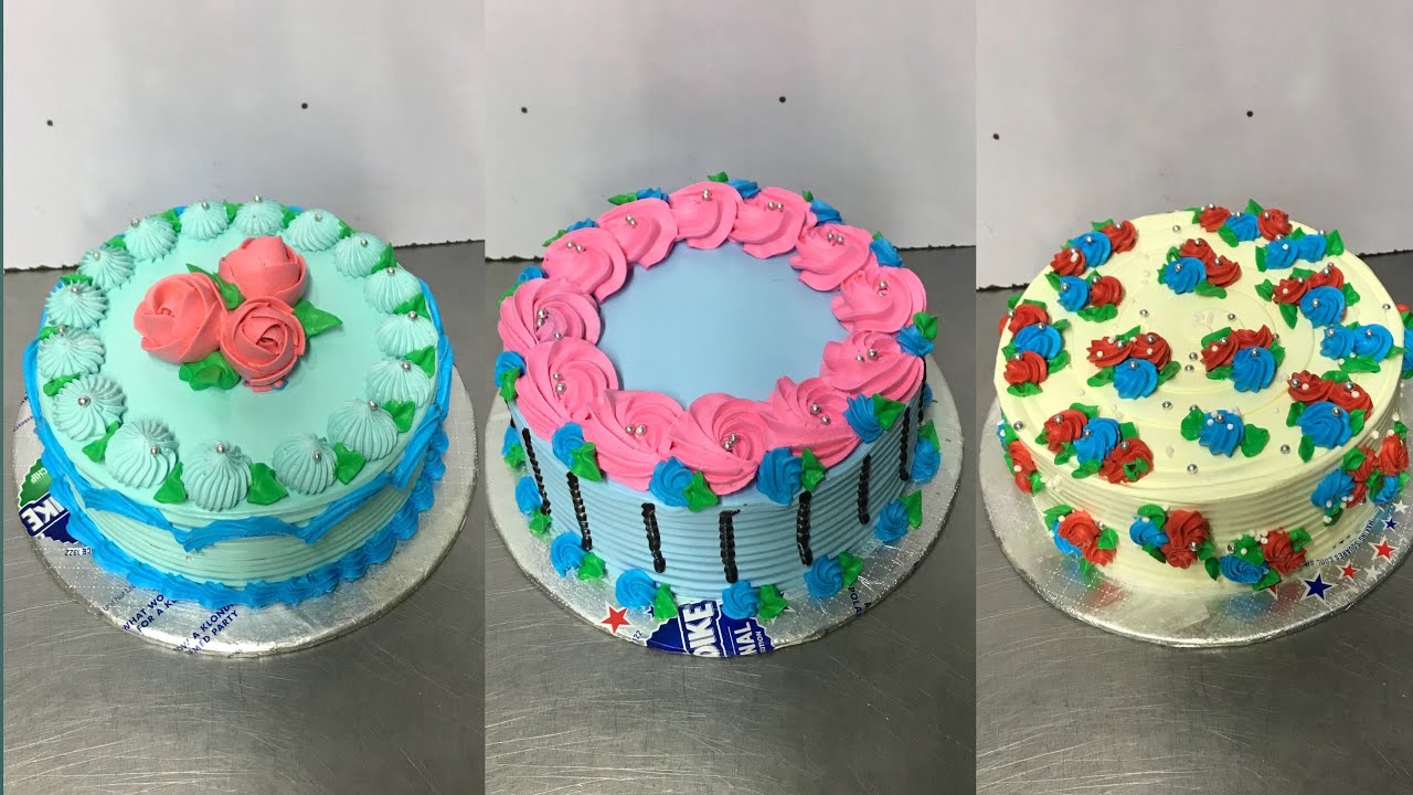 New Birthday Cake Decorated Ideas How To Make Cake Design Cream Cake Ideas New Trending Cske Design 