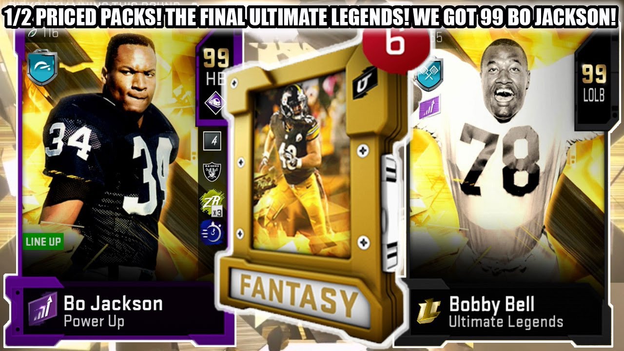 1/2 PRICED PACKS! THE FINAL ULTIMATE LEGENDS! WE GOT 99 BO JACKSON! UL KLECKO, BELL, AND BO!