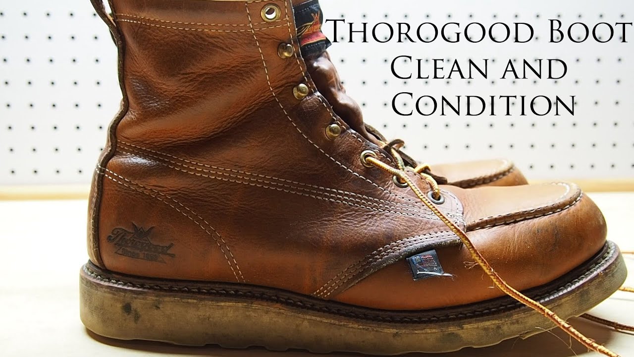 Thorogood Leather Boot Clean and Condition