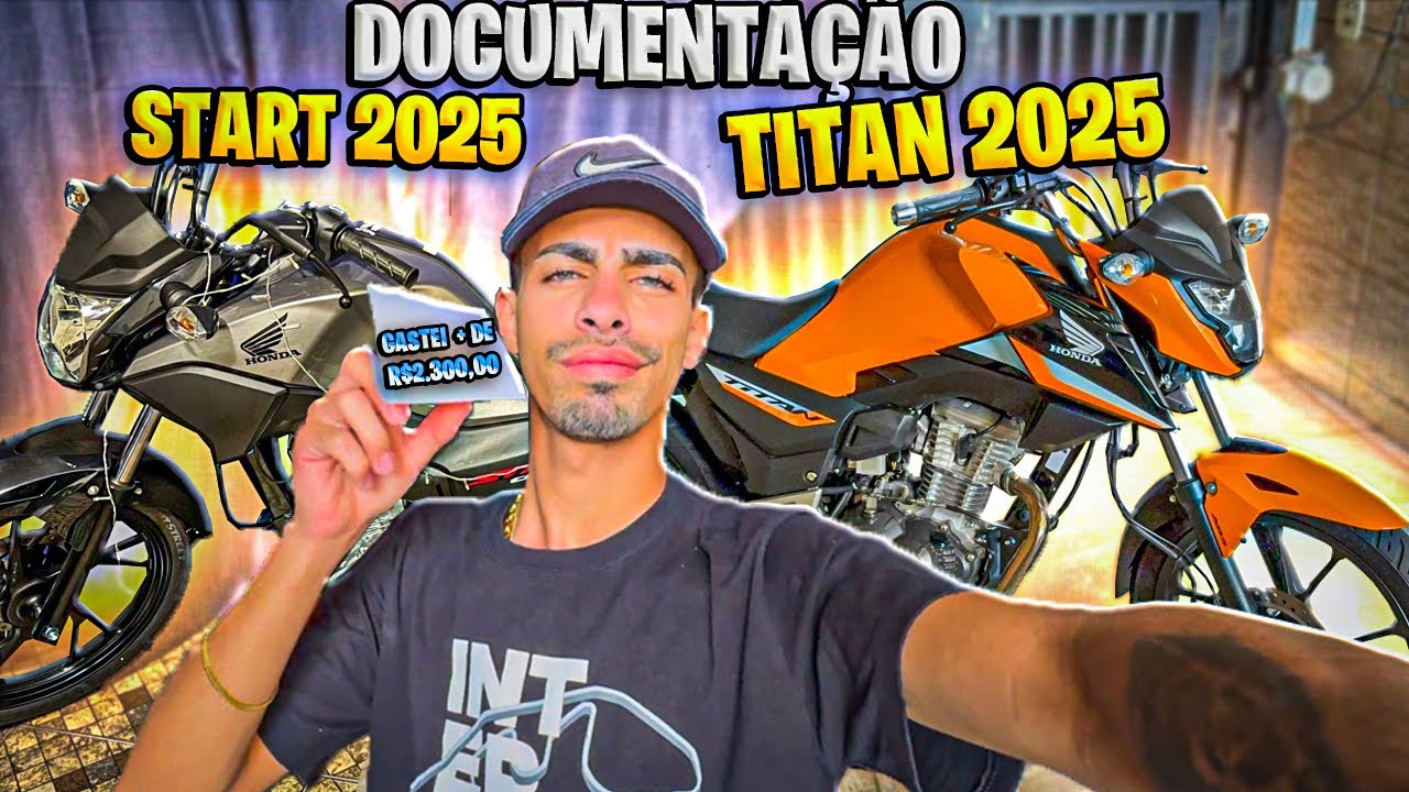 QUANTO GASTEI NA DOCUMENTAÇÃO DA TITAN 160 2025 E START 160 2025 - MAIS DE 2K 😭