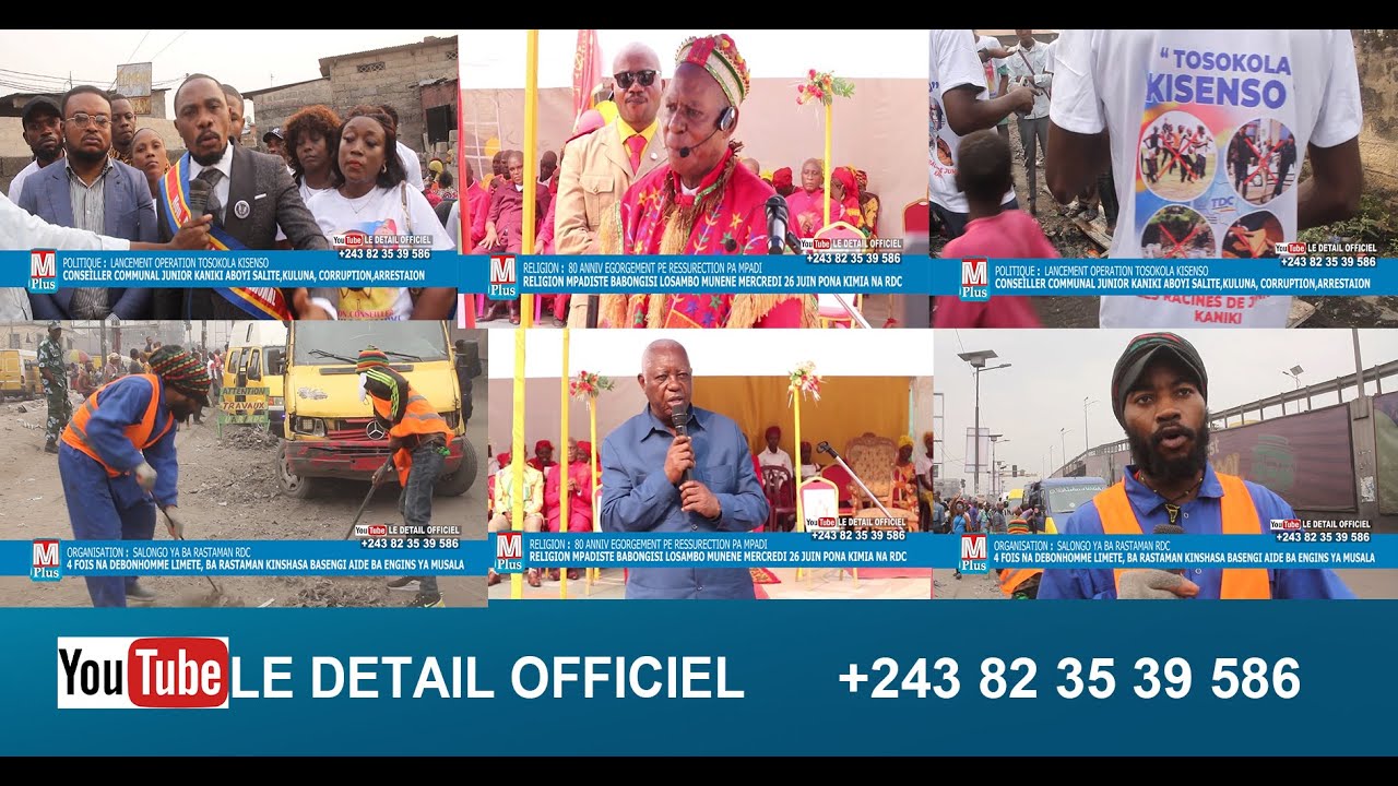 CONSEILLER KANIKI LANCE OPERATION TOSOKOLA KISENSO+SALONGO BA RASTAMAN KIN BOPETO+RELIGION MPADISTE
