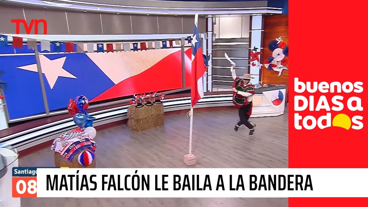 Matías Falcón se luce con baile a la bandera  | Buenos días a todos