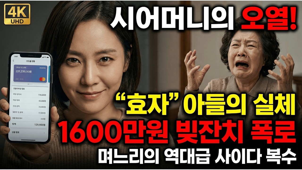 매달 500만원 보내도 무시당했습니다. 어머니, 이제 시동생 집으로 가세요.