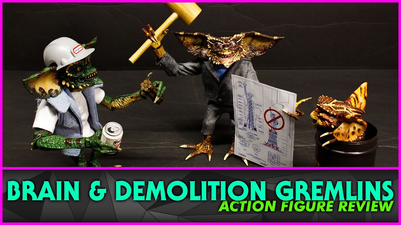 NECA Gremlins 2: The New Batch Ultimate Brain & Demolition 2 Pack Action Figure Review