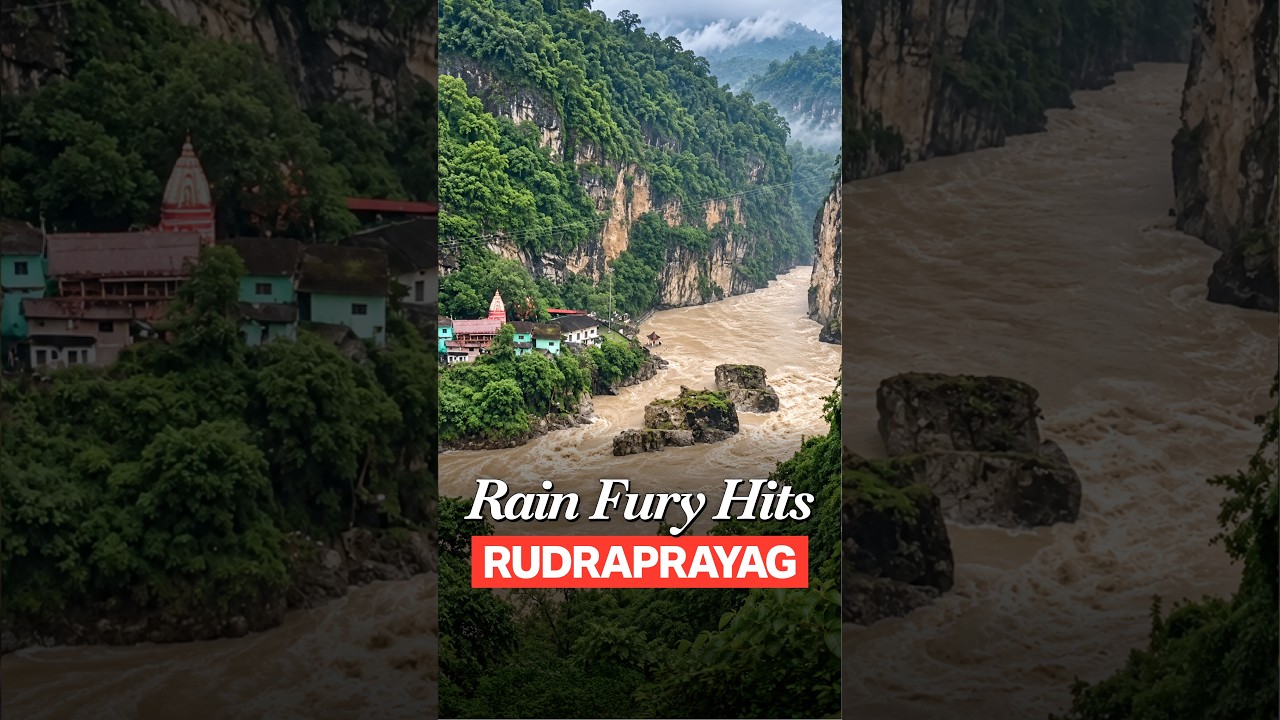 Continuous Rain Pushes Alaknanda & Mandakini Near Warning Levels in Rudraprayag