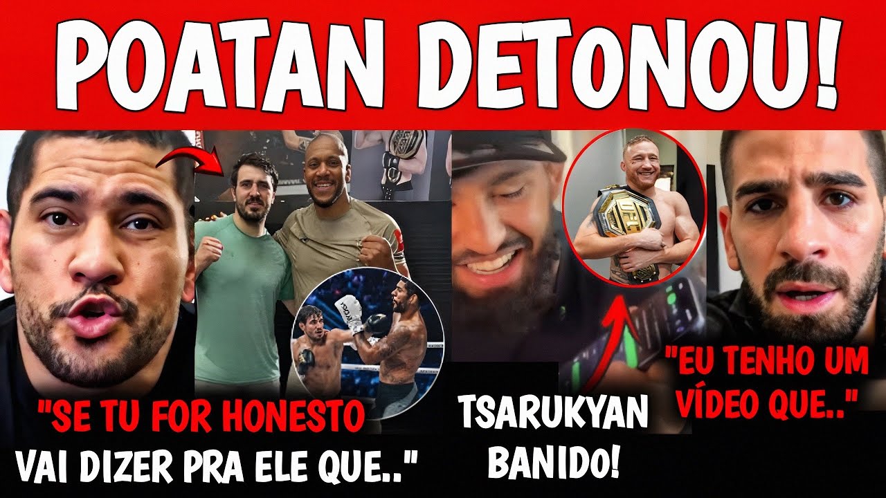 DEU MERD4🚨 Poatan RESPONDE RUSS0 E Gane AP&Oacute;S PROVOCA&Ccedil;&Otilde;ES| Topuria REVELA V&Iacute;DEO| Tsarukyan T&Aacute; FERRAD0