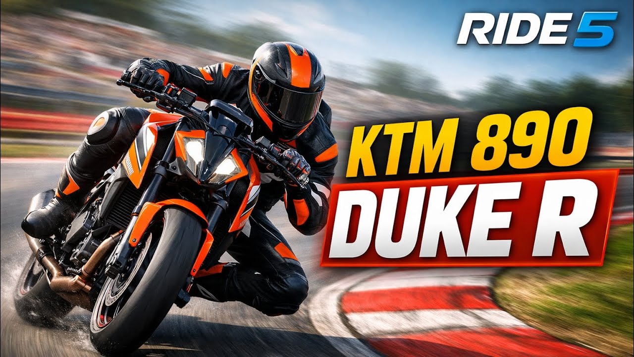 KTM 890 Duke R Racing in RIDE 5 | Best Naked Bike Gameplay
