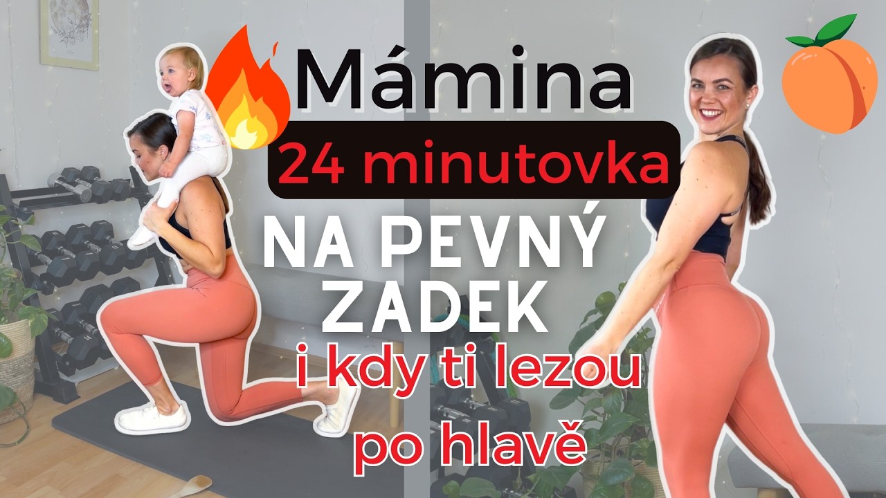 7 CVIKŮ pro PEVNÝ ZADEK a stehna🍑 Jen 2 činky a pár metrů čtverečních u tebe doma🔥
