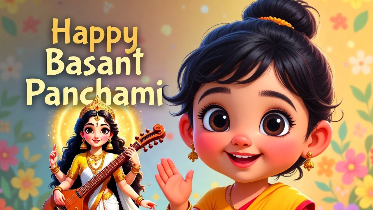 Shubh Basant Panchami - Saraswati Puja - #cartoon #kidsvideo #bedtimestories #animation