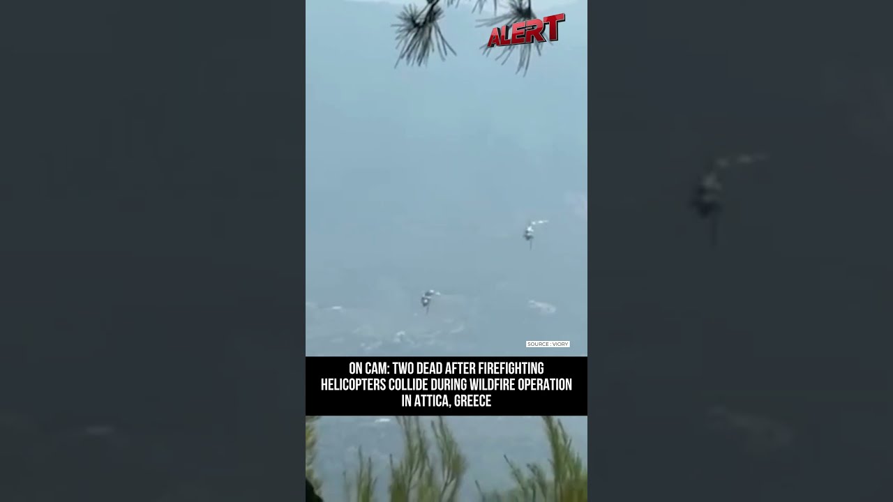 Caught On Cam: Two Dead After Helicopters Collide in Greece