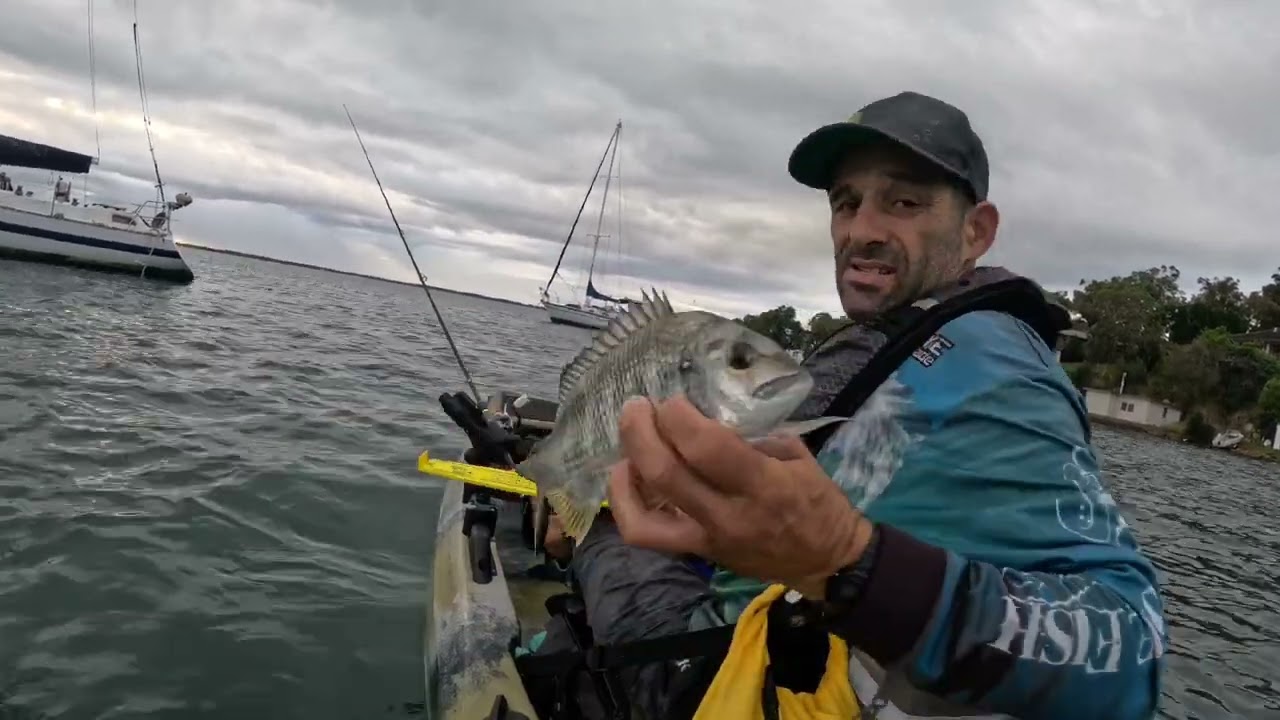 Targeting bream from boat hulls at Central Coast NSW