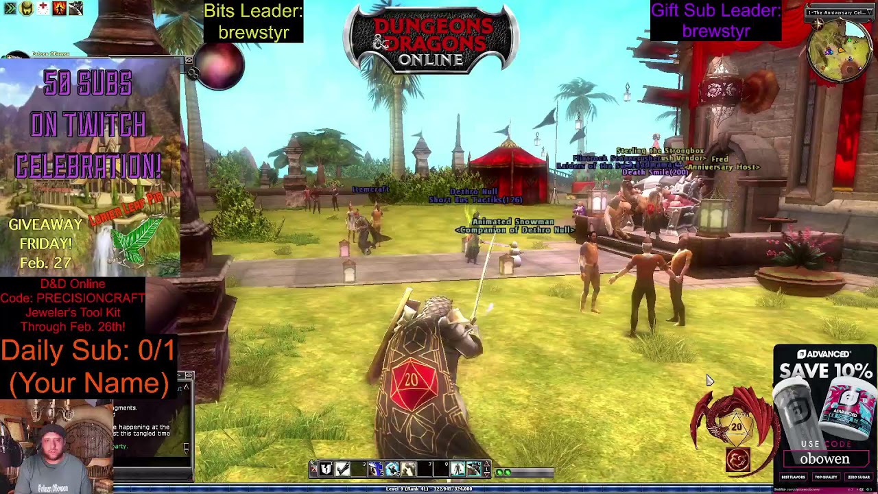 Poteen OBowen playing DDO, *Cormyr* CLERIC to lvl 5 (GameSir Controller G7Pro)