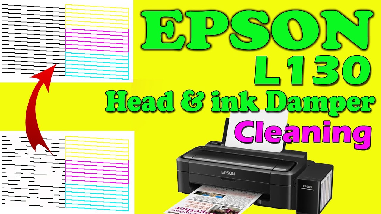 How to epson L130 nozzle cleaning | epson L130 head & ink damper cleaning