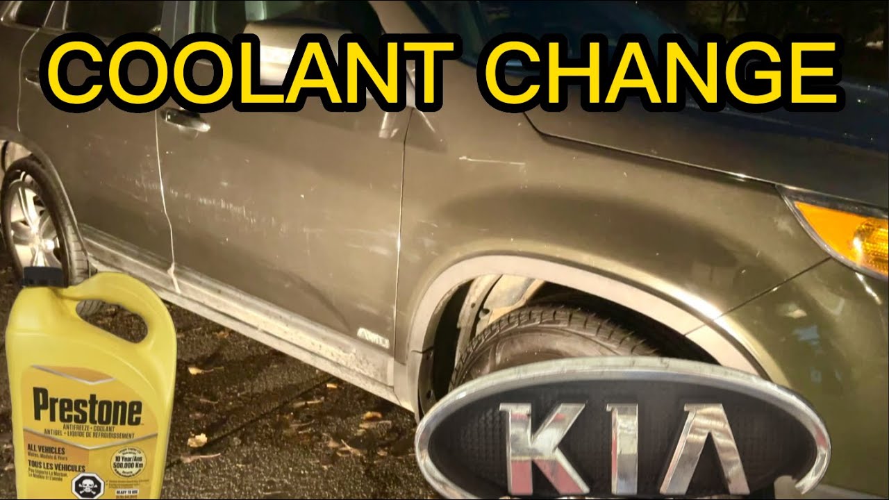 Замена охлаждающей жидкости Kia Sorento