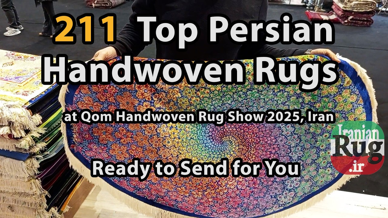 211 Top Persian Iranian Handwoven Silk Rugs in Qom Handwoven Rug Show  on NOV 2025 , in Qom, Iran
