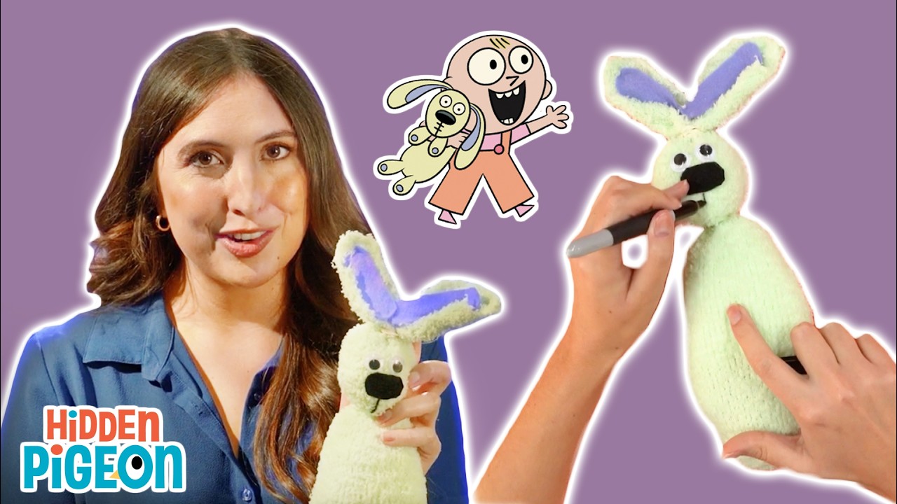 🐰 Мягкая игрушка-зайчик Кнуффл из носка! 🧦 | Простая поделка своими руками для детей | Канал Hidd...