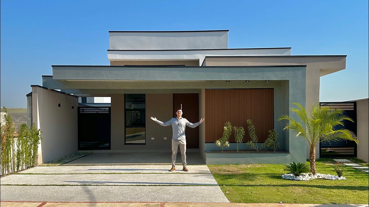 Casa nova e moderna à venda em Taubaté SP - condomínio fechado com área de lazer - Cyrela Landscape