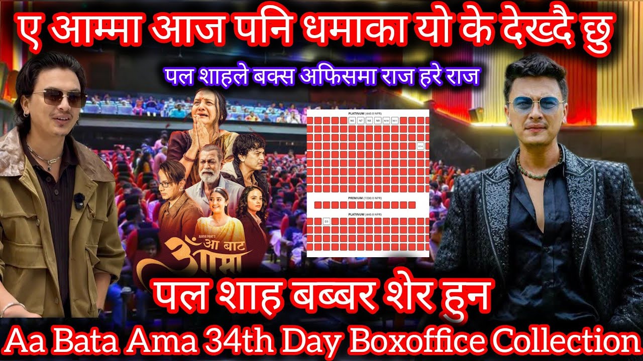पल शाहले धमाकालाई समेत धोबी हाने ll Aa Bat Ama 34th Day Boxoffice Collection ll Paul Shah 
