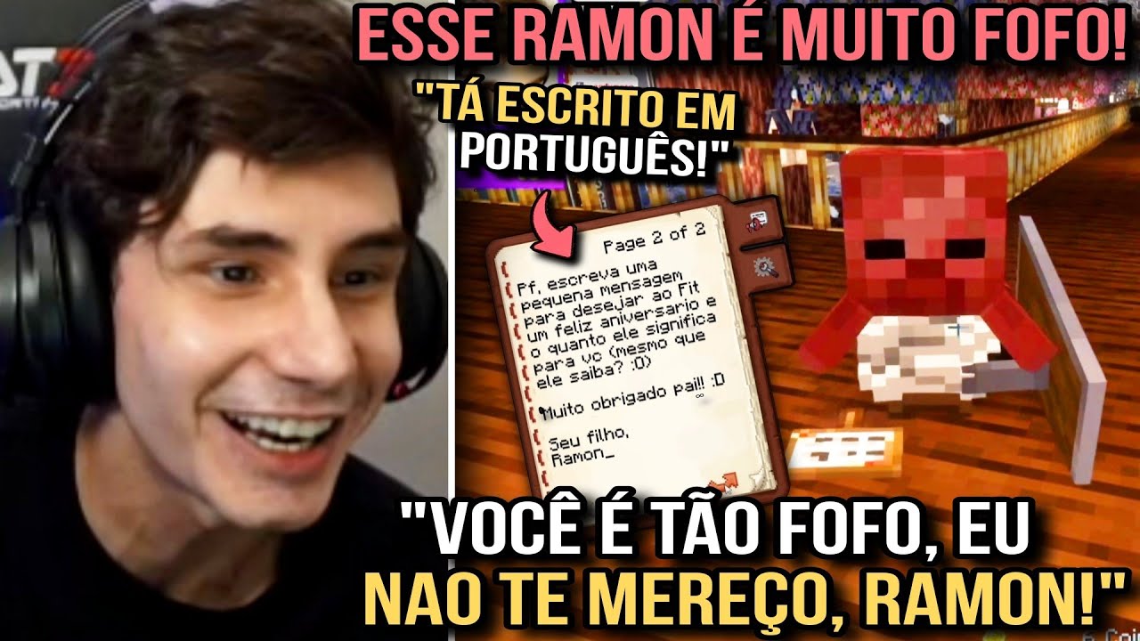 PAC DERRETEU COM A CARTA FOFA DO RAMON ESCRITA TODA EM PORTUGUÊS | QSMP
