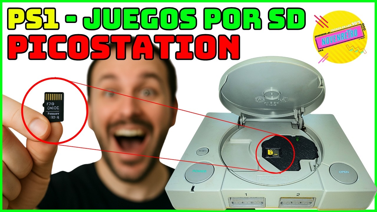 PICOSTATION ✅ Juega PS1 desde una TARJETA SD - Play Station SIN DISCO SIN LECTOR