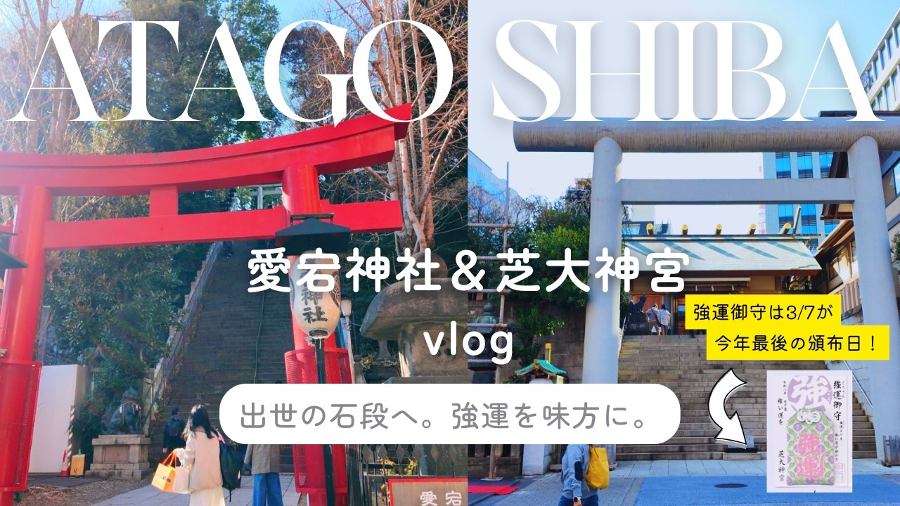 【芝大神宮&愛宕神社Vlog】強運の神様と伝説の石段を巡る、癒やしの休日。 #46