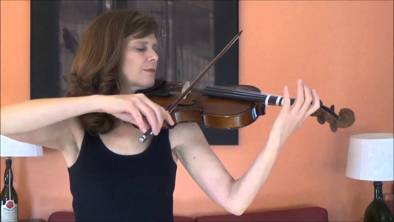 Grade 2 ARPEGGIOS ABRSM slow performance - Practising violin with Jennifer Clift