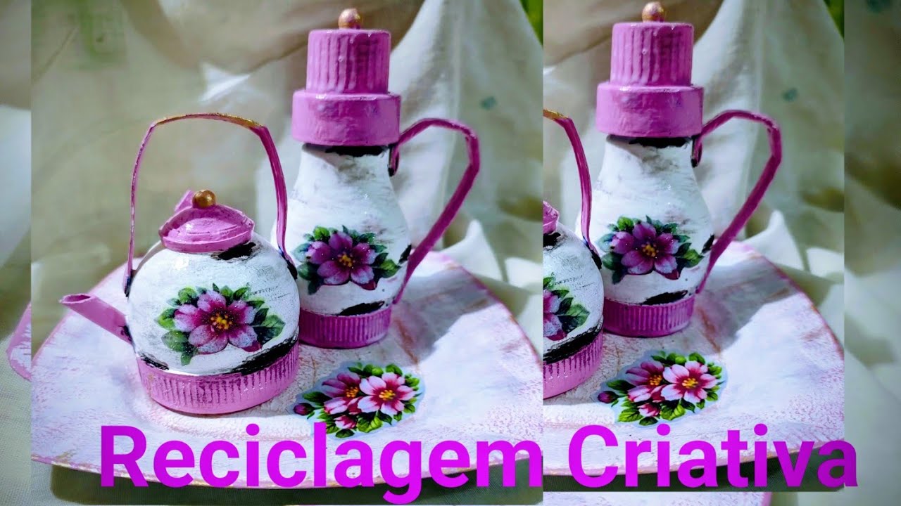 “Olha o que eu fiz com uma LÂMPADA LED e tampas de amaciante ♻️🌸”