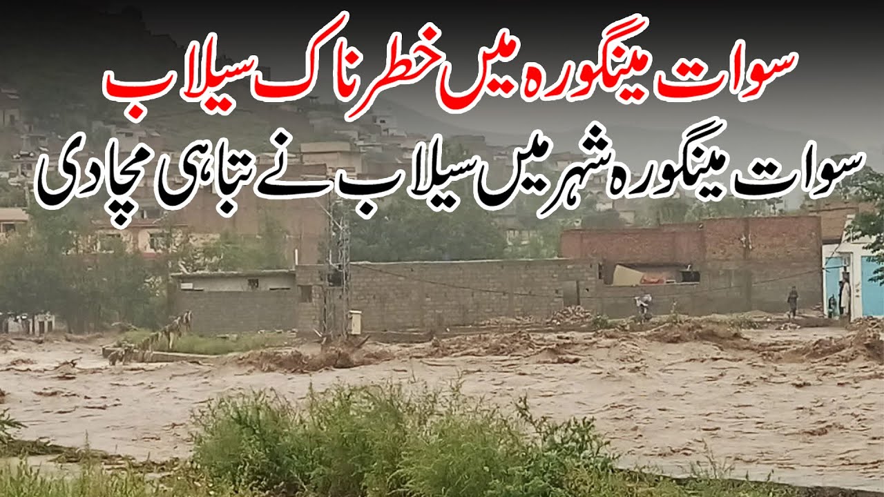 Flood in Swat Mingora City 2022 | Swat Flood