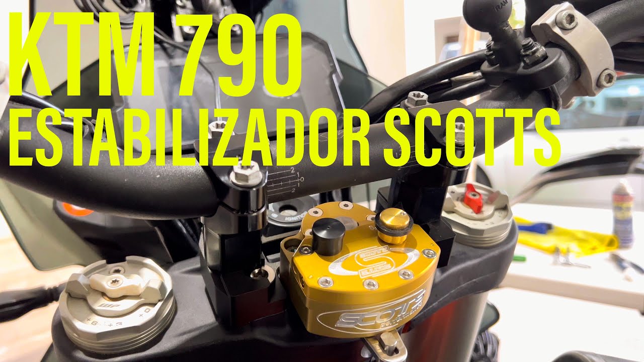¿CÓMO Instalar Estabilizador SCOTTS en una KTM 790? En ESPAÑOL