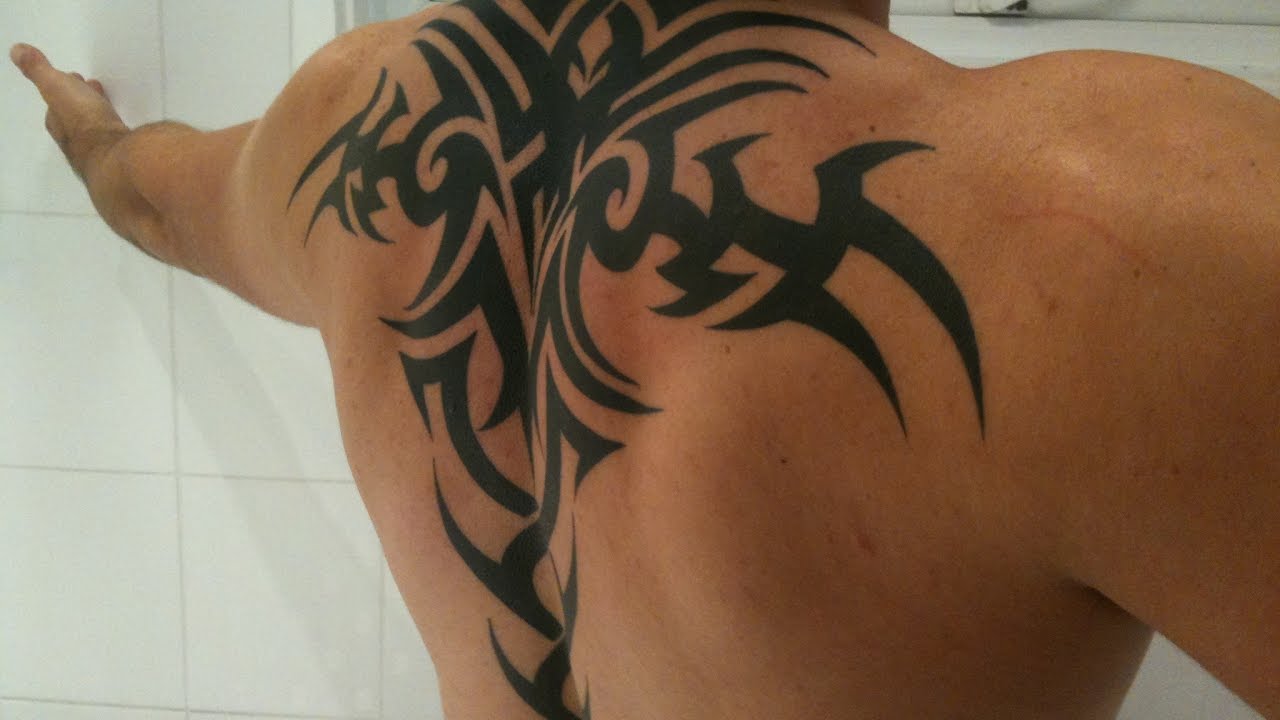 tribal tattoo designs for men on back