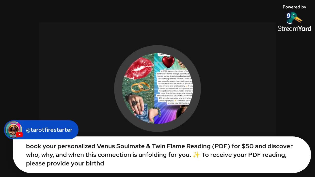 FIRESTARTER TAROT The Twin Flame & Soulmate Venus Portal #tarotreading