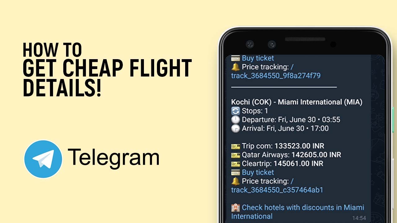 How to Get Cheap Flight Details Using Telegram Bot [EASY]