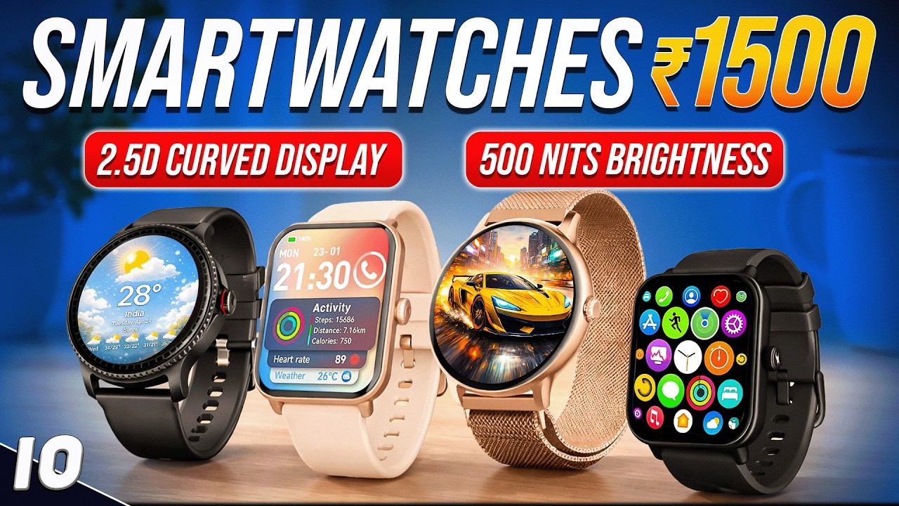 Top 4 Best Smartwatch Under 1500 (2026 Edition)⚡Fire-Boltt vs Noise vs boAt!