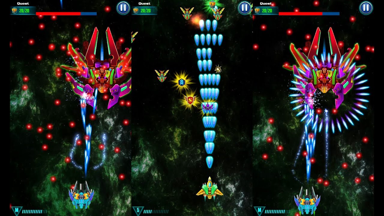 Level 60 Alien Shooter Tips Tricks | Galaxy Attack TOP Space Games Mobile | 갤럭시 어택 | 외계인 슈터