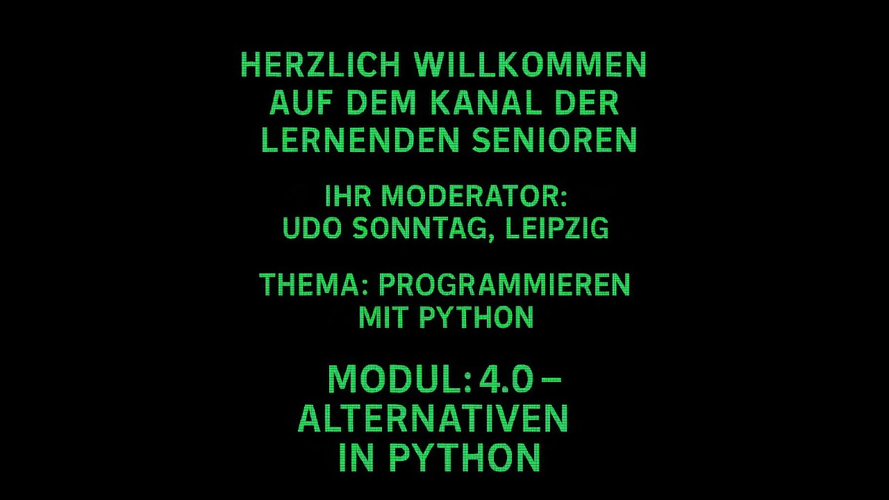 Modul 4.0 - Kontrollstruktur Alternative