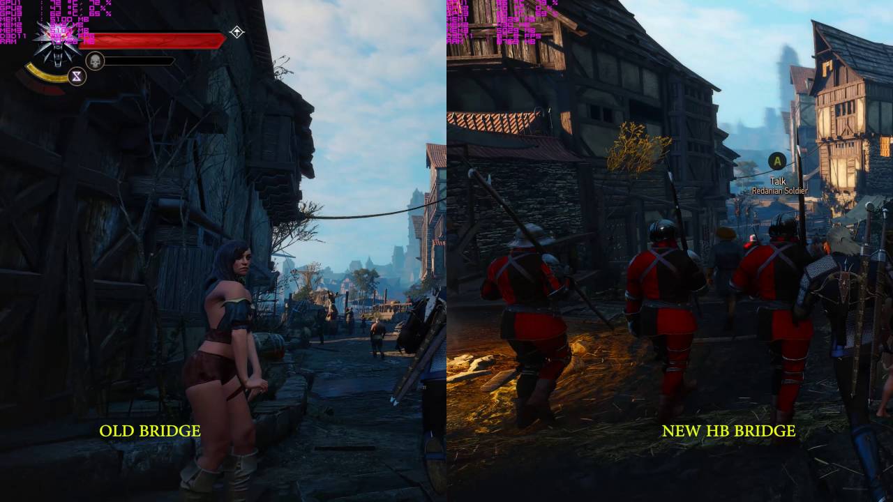 Witcher 3, Old Flex SLI Bridge vs New HB Bridge