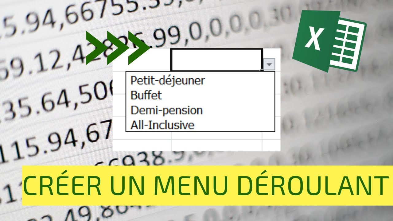 Créer un menu déroulant dans Excel rapidement