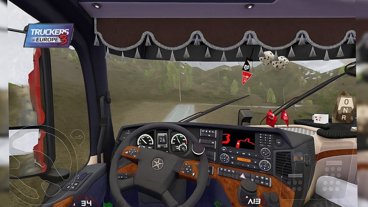 POV Drive Merc Actros in Rain to Tubingen | Truckers of Europe 3 