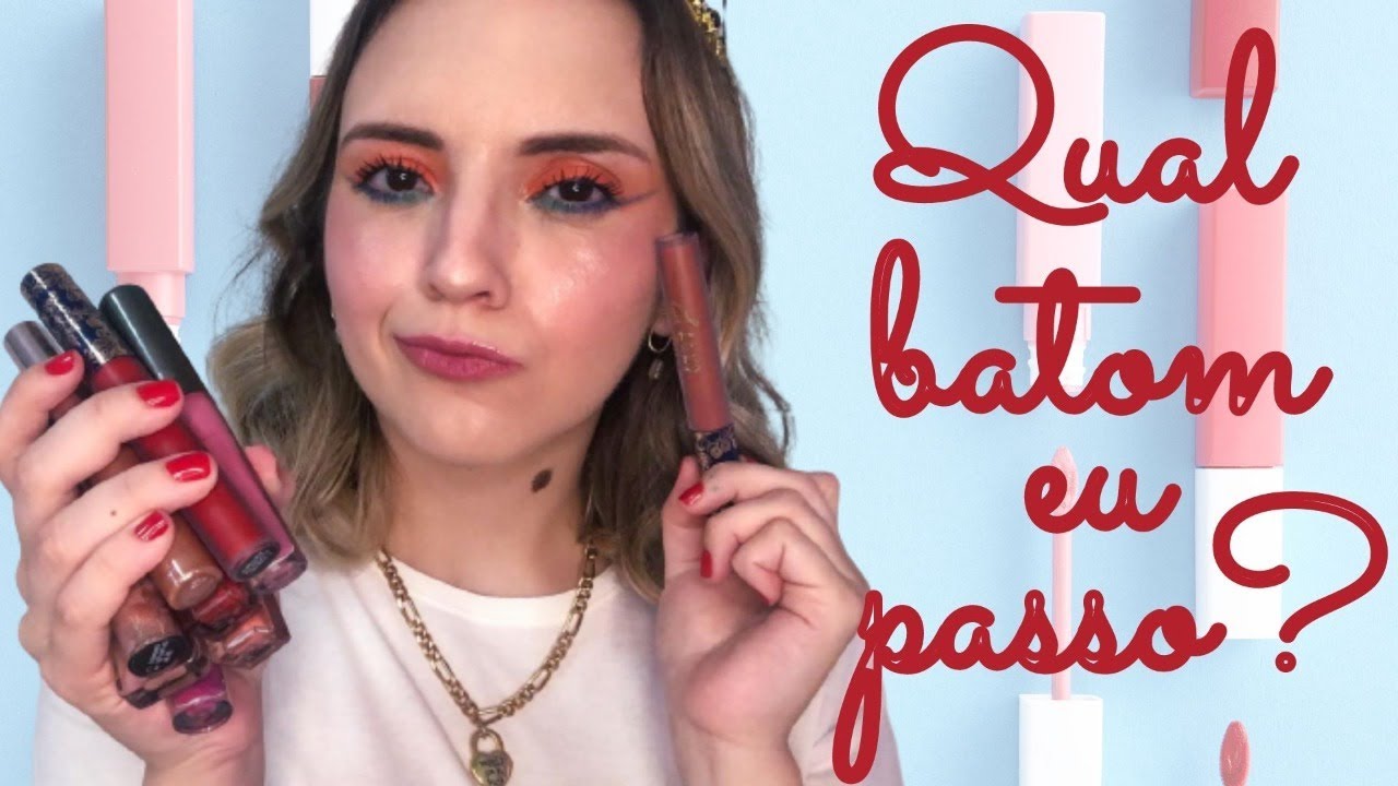 A cor do *BATOM* pode *MUDAR A COR DOS DENTES*? - DICAS DE QUAL TOM DE BATOM USAR