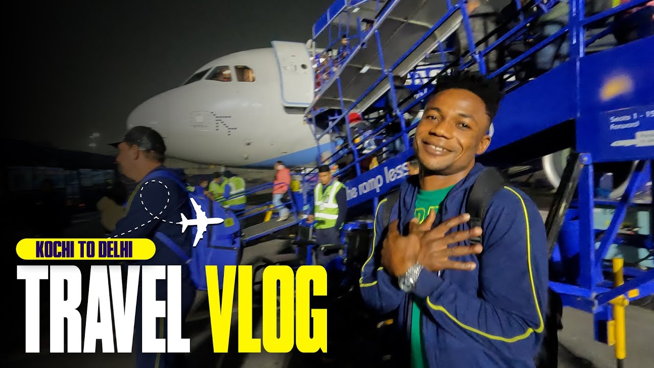 Travel Vlog | Kochi to Delhi ✈ |  Kerala Blasters | KBFC | ISL 2024-25