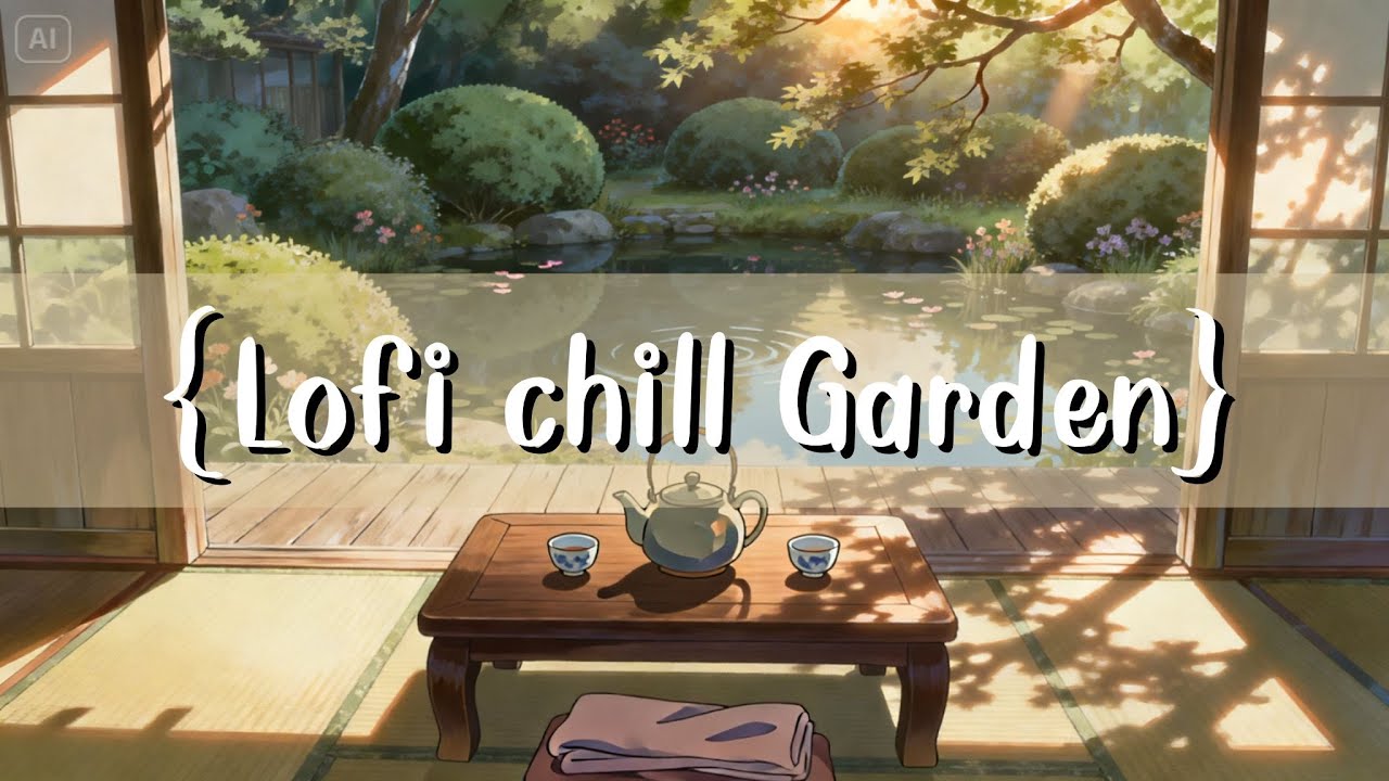 Lofi Chill Beats - relax with calm Garden - Music for study/work/focus